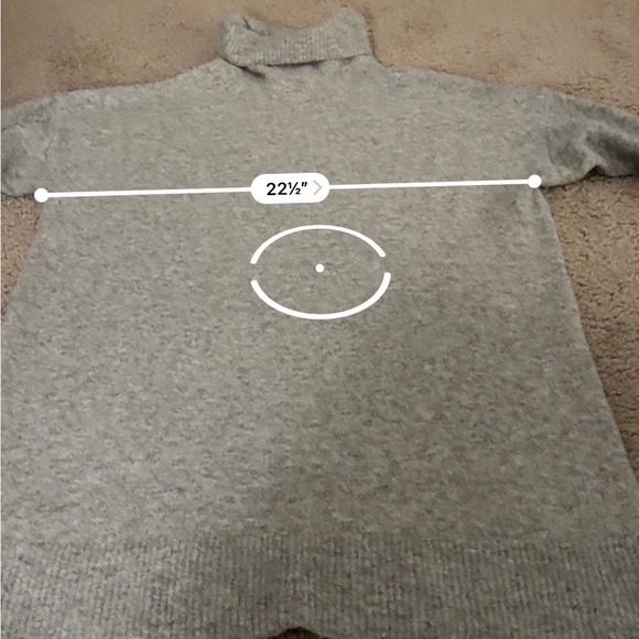 Mango Soft Gray Turtleneck Neck Sweater Dress XL - Picture 10 of 10